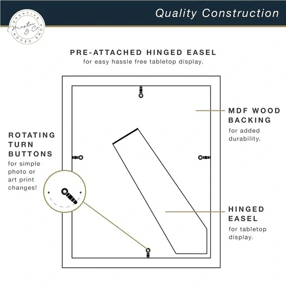 Gold Picture Frame NEW - Picture 4 of 6